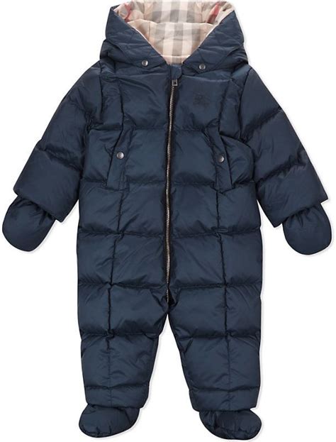 burberry black snowsuit|baby boy padded snowsuit.